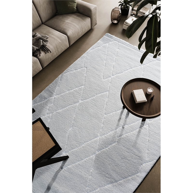 Nube Messina Ivory Recycled Polyester Area Rug
