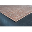 Eno Lyra Rust and Ivory Viscose Area Rug