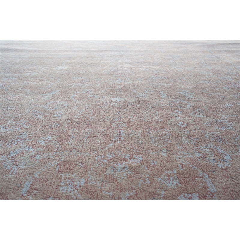 Eno Lyra Rust and Ivory Viscose Area Rug