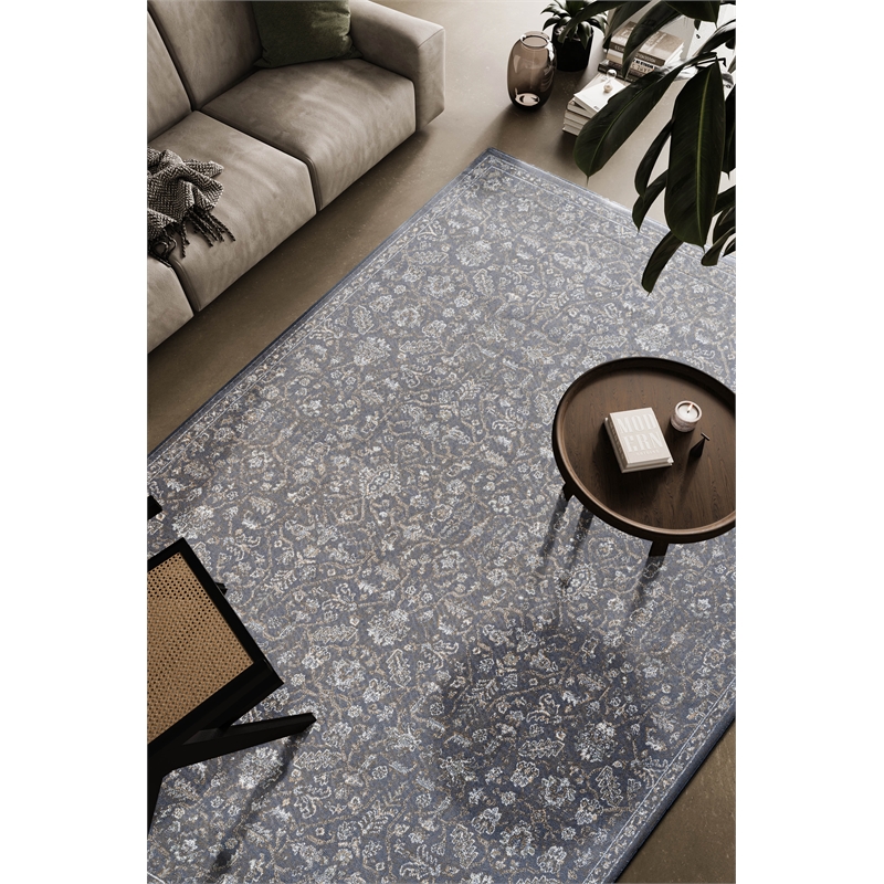 Eno Lyra Taupe Ivory and Beige Viscose Area Rug