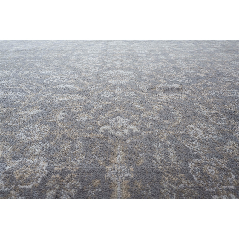 Eno Lyra Taupe Ivory and Beige Viscose Area Rug