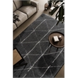 Nube Rimini Black and Ivory Recycled Polyester Area Rug