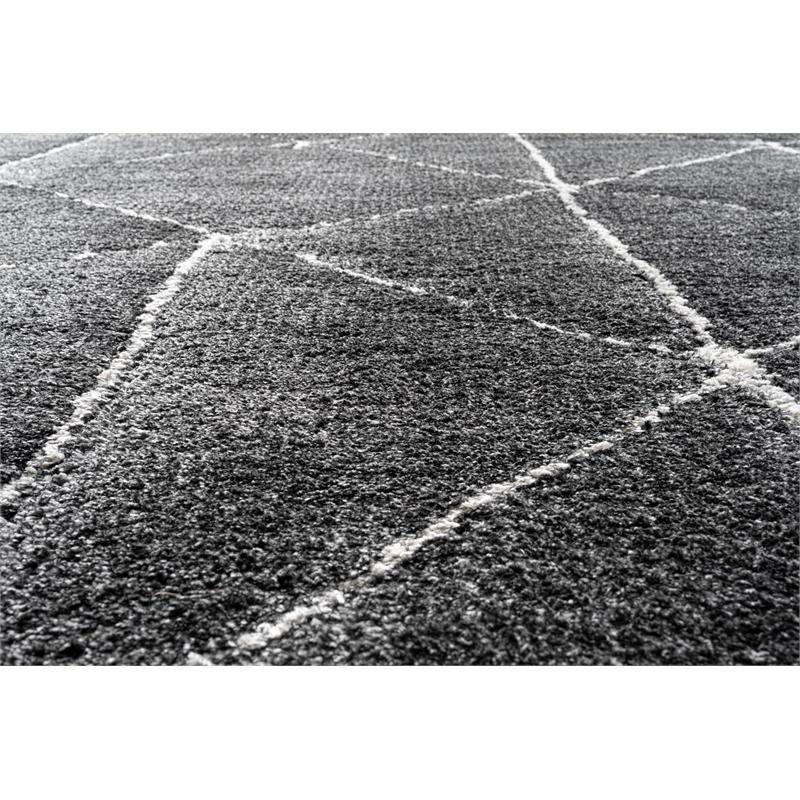 Nube Rimini Black and Ivory Recycled Polyester Area Rug