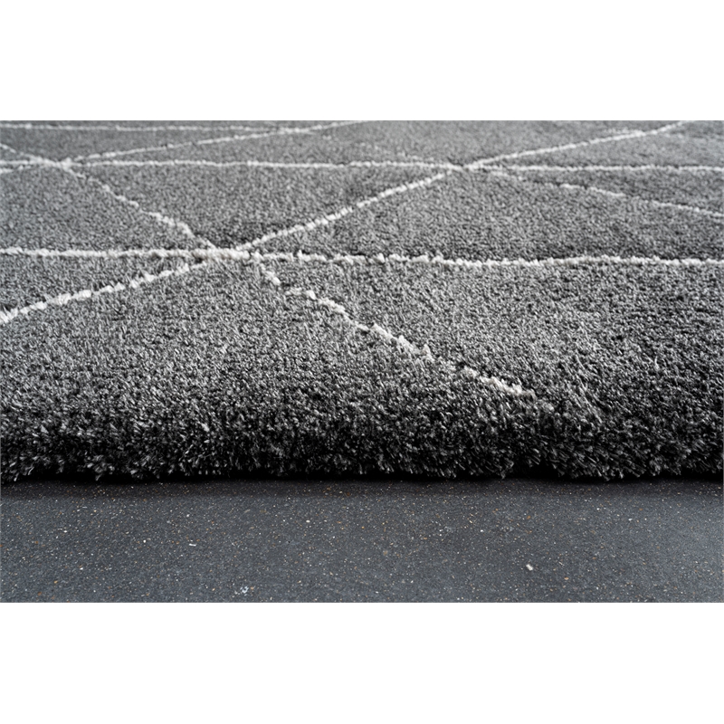 Nube Rimini Black and Ivory Recycled Polyester Area Rug