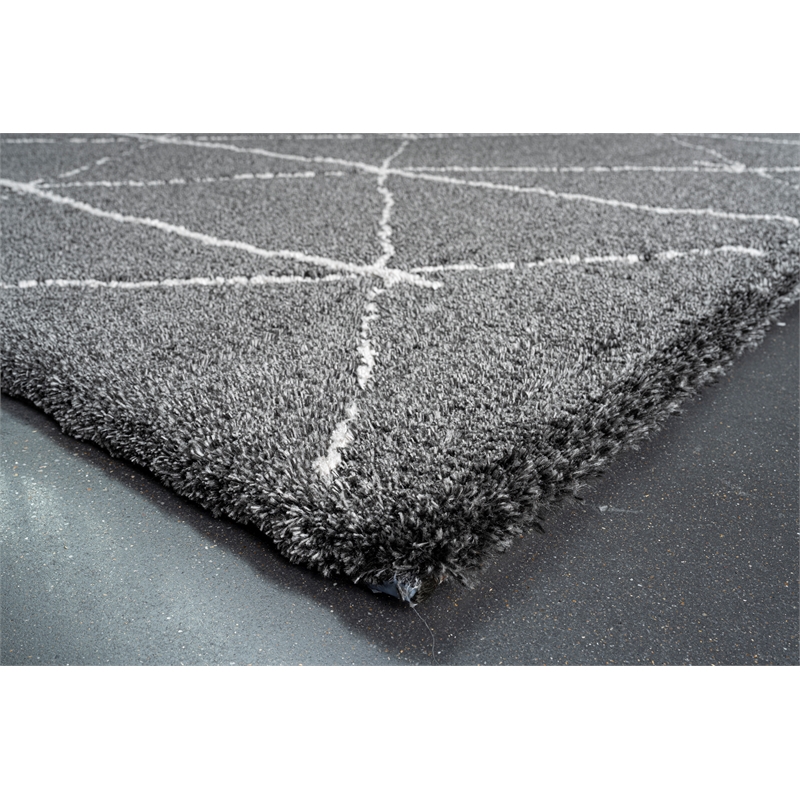 Nube Rimini Black and Ivory Recycled Polyester Area Rug