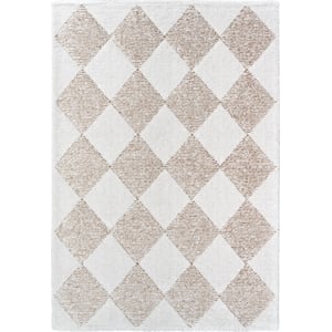 Nube Jester Ivory Brown Copper and Rust Recycled Polyester Area Rug