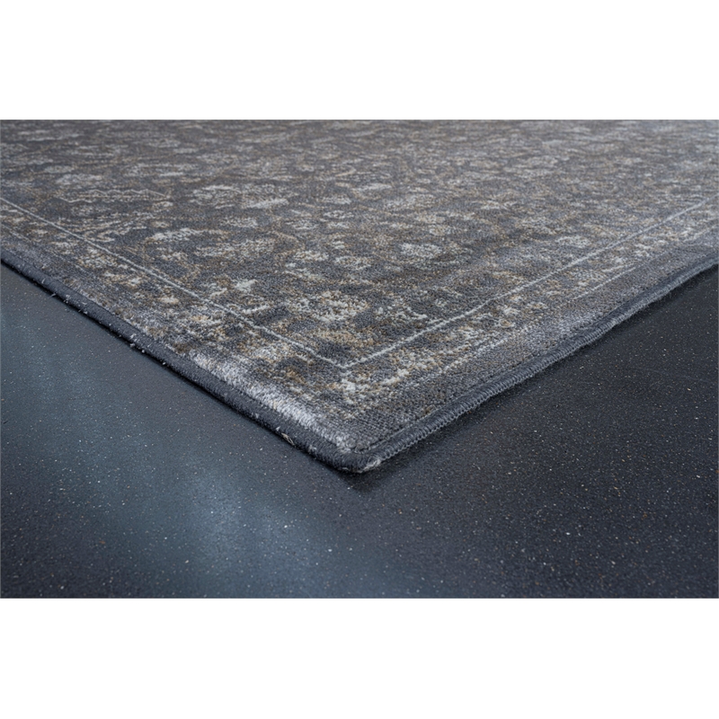 Eno Lyra Taupe Ivory and Beige Viscose Area Rug