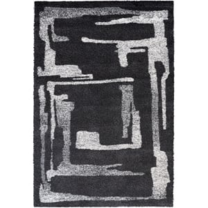 Granada Fable Black Charcoal Brown Gray Ivory Polypropylene Area Rug