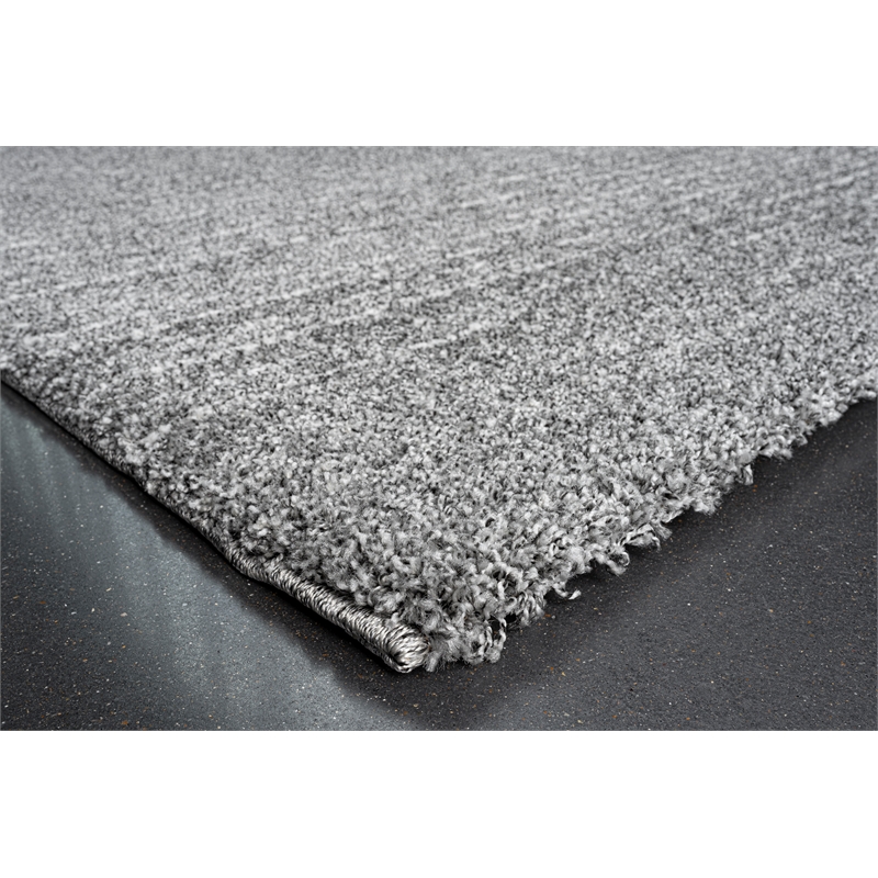 Granada Liora Charcoal Gray Ivory and White Polypropylene Area Rug