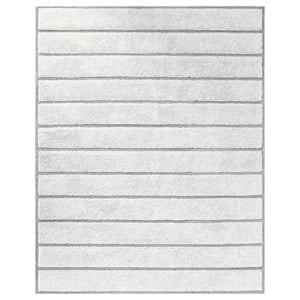 Indie Alana Ivory and Natural Wool High - Low Area Rug