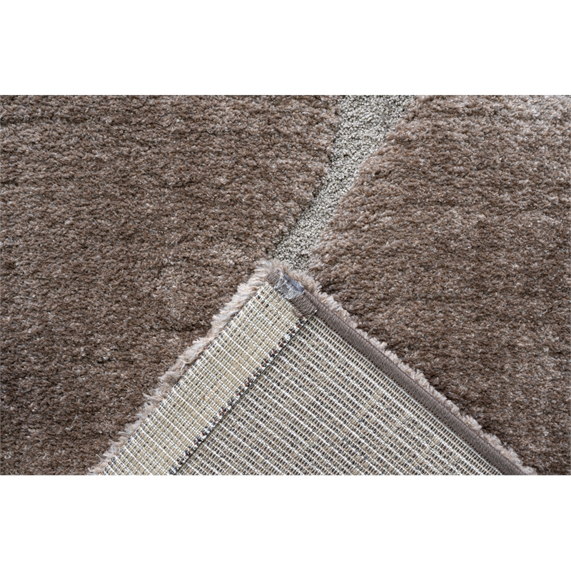 Nube Giraffe Chocolate and Brown Recycled Polyester Area Rug