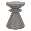 Essentials For Living District Pawn Stone Accent Table in Slate Gray