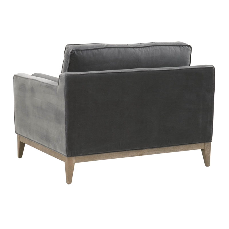 Essentials For Living Stitch & Hand Parker Fabric Sofa Chair in Gray