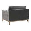 Essentials For Living Stitch & Hand Parker Fabric Sofa Chair in Gray