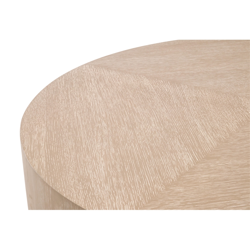 Essentials For Living District Roto Wood Large Coffee Table in Gray
