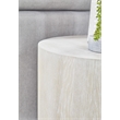Essentials For Living District Roto Wood Large End Table in Natural Gray