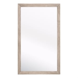 Essentials For Living Traditions Bevel Wood Mirror in Natural Gray