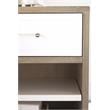 Essentials For Living Traditions Wrenn 1-Drawer Wood Nightstand in Gray