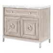 Essentials For Living Traditions Azure Wood Media Chest in Natural Gray