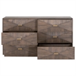 Essentials For Living Traditions Wynn Wood 6-Drawer Dresser in Brown