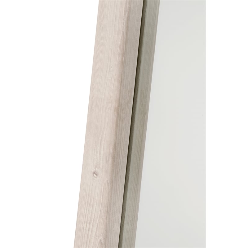 Essentials For Living Bella Antique Laney Wood Mirror in White Wash