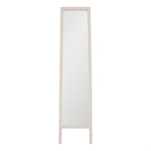 Essentials For Living Bella Antique Laney Wood Mirror in White Wash