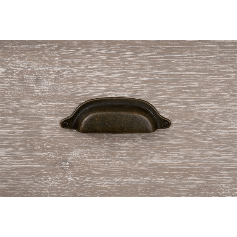 Essentials For Living Traditions Eden Wood 7-Drawer Media Dresser in Gray