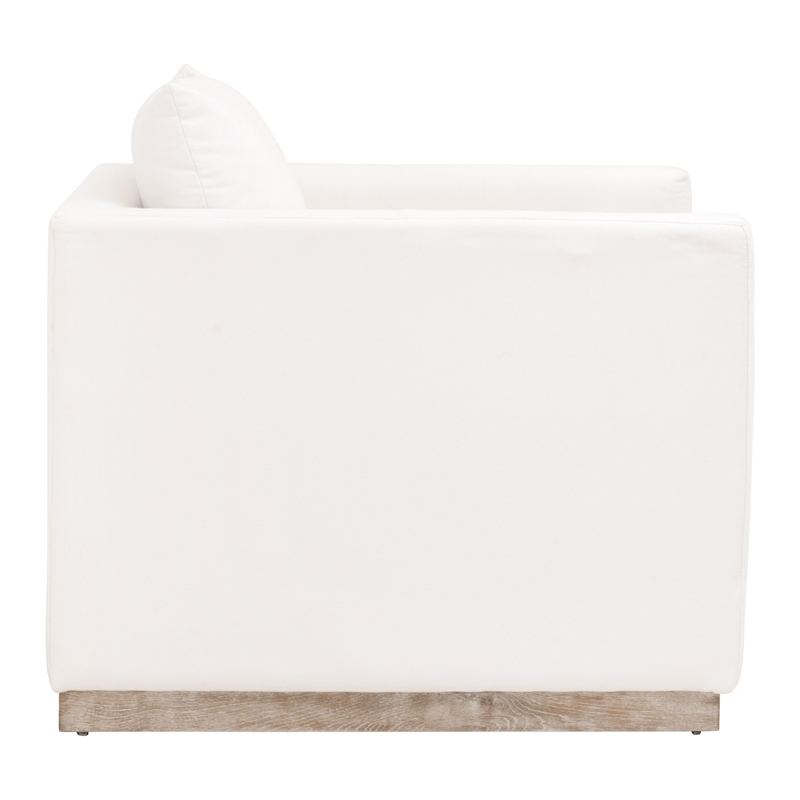 Essentials For Living Stitch & Hand Siena Fabric Sofa Chair in Ivory/Gray