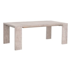Essentials For Living Traditions Tropea Wood Dining Table in Natural Gray