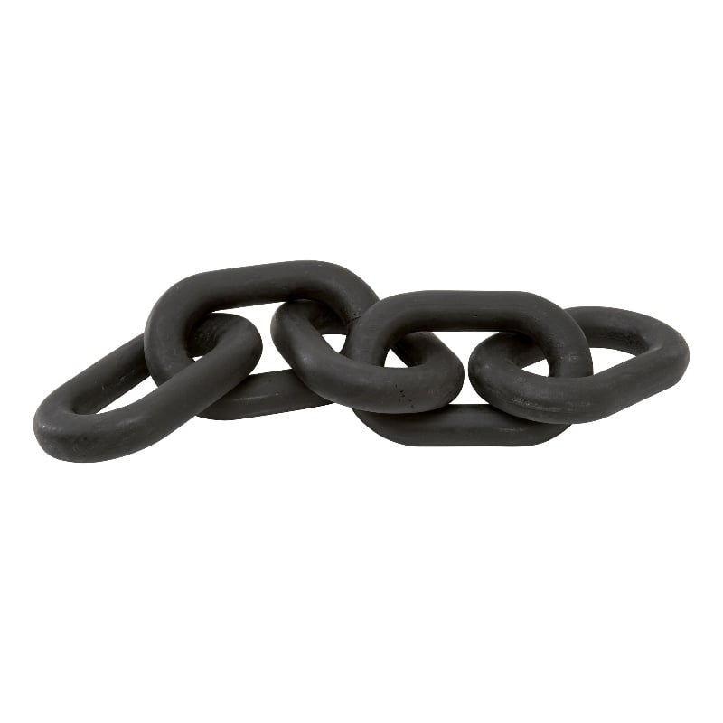 Essentials For Living Bella Antique Cinq Wood Link in Black Wash Pine