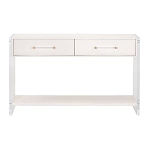 Essentials For Living Sonia Wood Console Table in Pearl