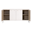 Sonia Shagreen Media Sideboard - Pearl Shagreen Resin and Lucite