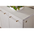 Sonia Shagreen Media Sideboard - Pearl Shagreen Resin and Lucite