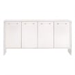 Sonia Shagreen Media Sideboard - Pearl Shagreen Resin and Lucite