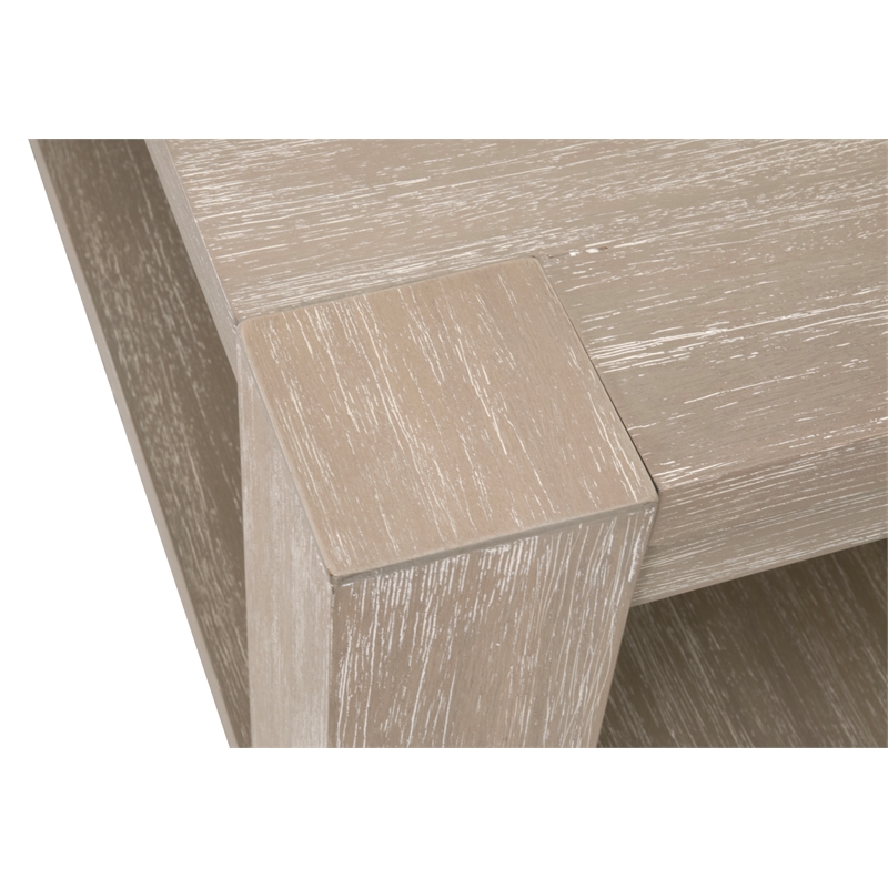 Essentials For Living Adler Square Coffee Table - Natural Gray Acacia Wood