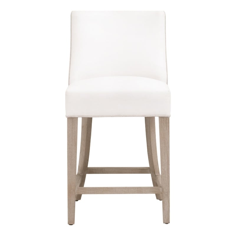 Duet Counter Stool - LiveSmart Peyton-Pearl and Bisque French Linen Fabric