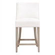 Duet Counter Stool - LiveSmart Peyton-Pearl and Bisque French Linen Fabric