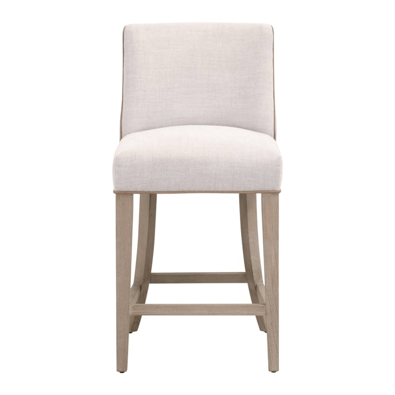 Duet Counter Stool - Beige & Brown Fabric