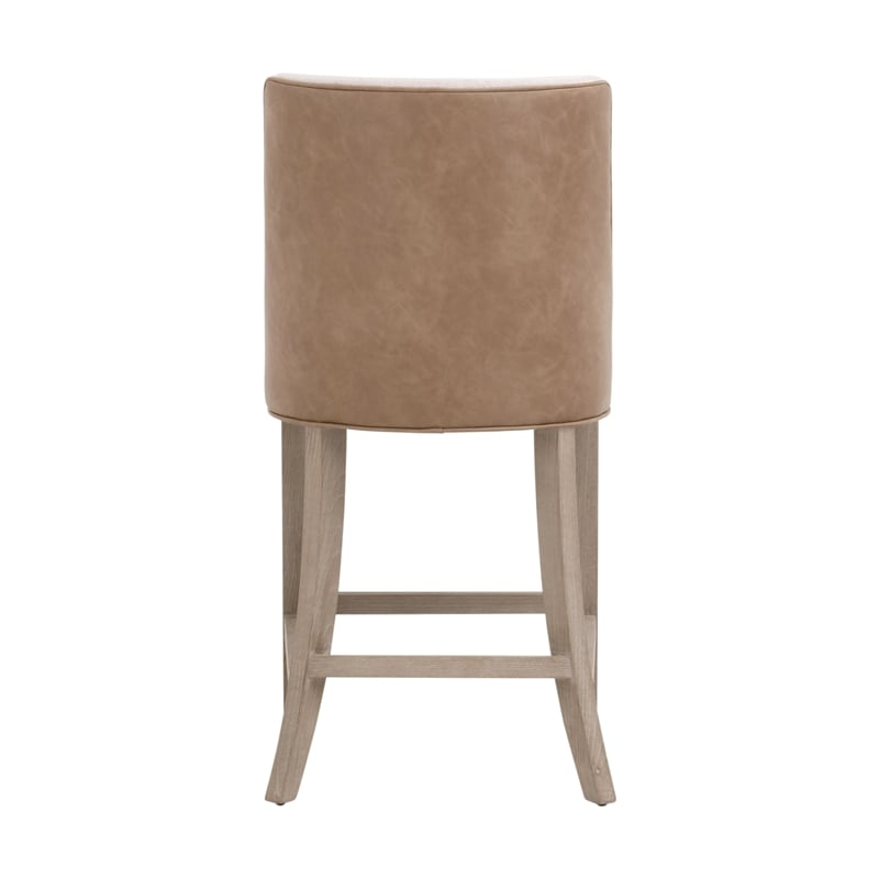 Duet Counter Stool - Beige & Brown Fabric