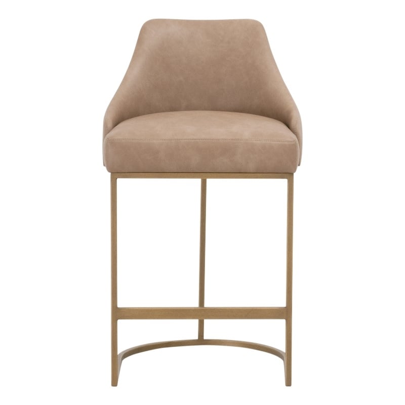 Essentials For Living Parissa Counter Stool Set of 2 in Tan