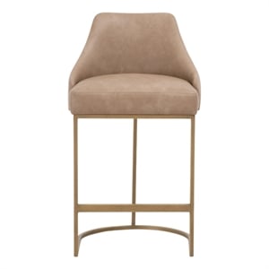 Essentials For Living Parissa Counter Stool Set of 2 in Tan