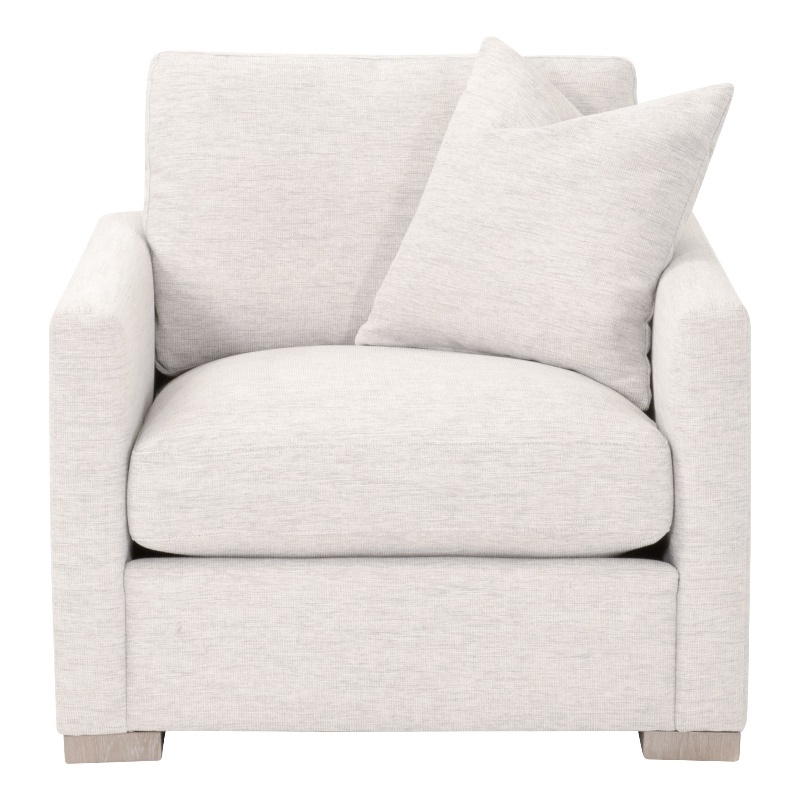 Essentials For Living Clara Slim Arm Sofa Chair in Beige
