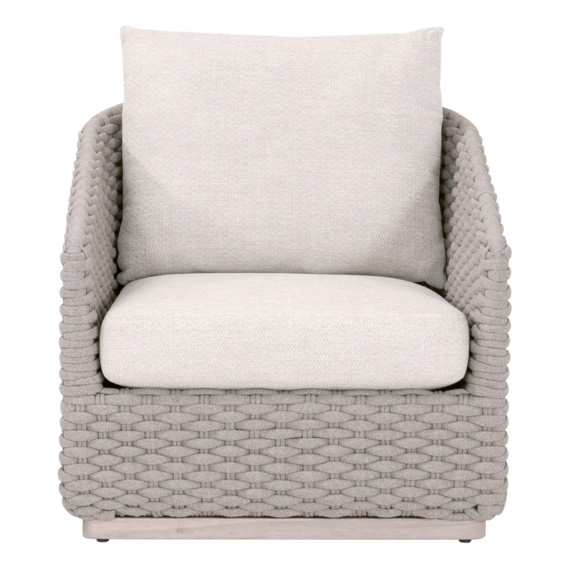 Essentials For Living Caspian Outdoor Sofa Chair in Off White