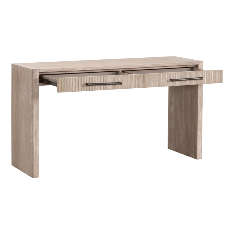 Essentials For Living Halloway 2-Drawer Console Table in Natural