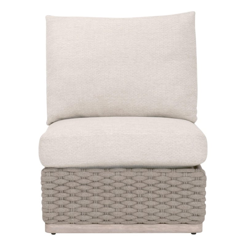 Essentials For Living Caspian Outdoor Modular Armless Sofa Chair - Thumbnail 2