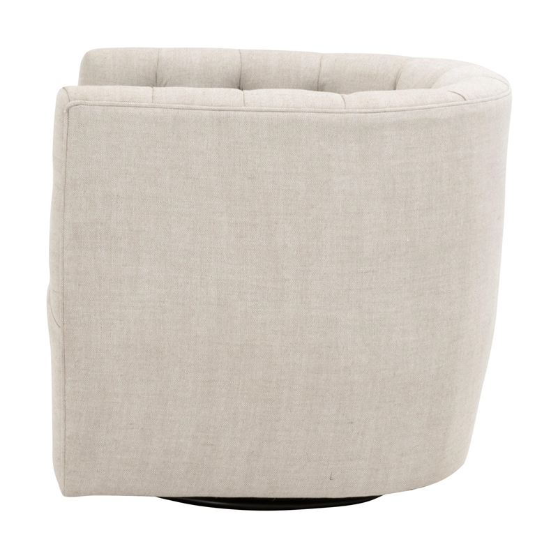 Essentials For Living Marcel Swivel Club Chair in Bisque