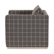 Essentials For Living Siena Plinth Base Swivel Club Chair in Natural Gray Oak