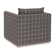 Essentials For Living Siena Plinth Base Swivel Club Chair in Natural Gray Oak