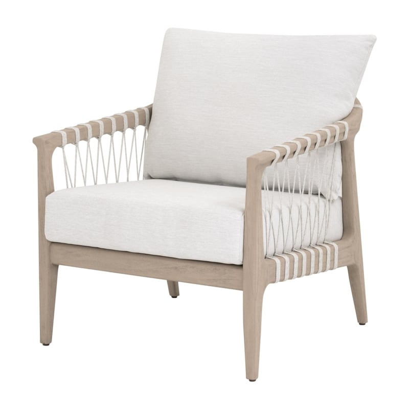 Essentials For Living Pacific Outdoor Club Chair in White