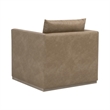 Essentials For Living Siena Plinth Base Swivel Club Chair in Natural Gray Oak